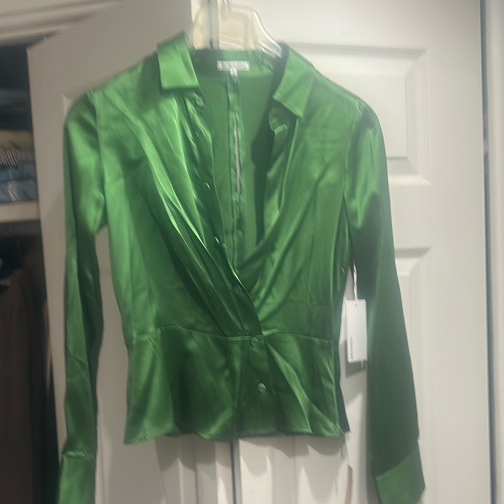 Reformation Rennes Silk Top
